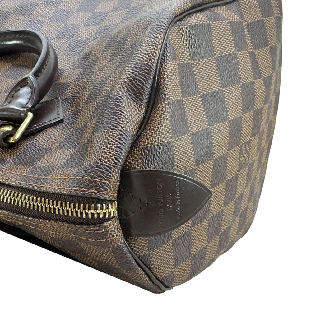Louis Vuitton Speedy 30 Damier Ebene Satchel Bag Brown - Picture 5 of 10